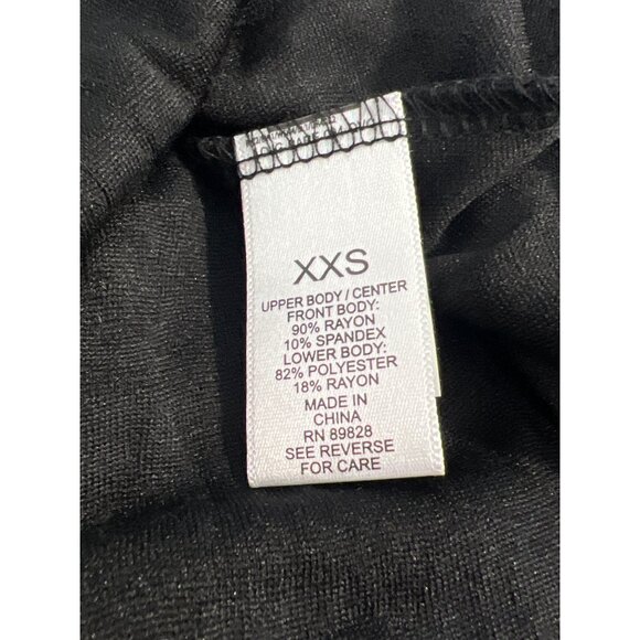 LOGO by Lori Goldstein Rayon 230 Layered Top Jacquard Hem XXS Bistro Green NEW - Picture 5 of 6